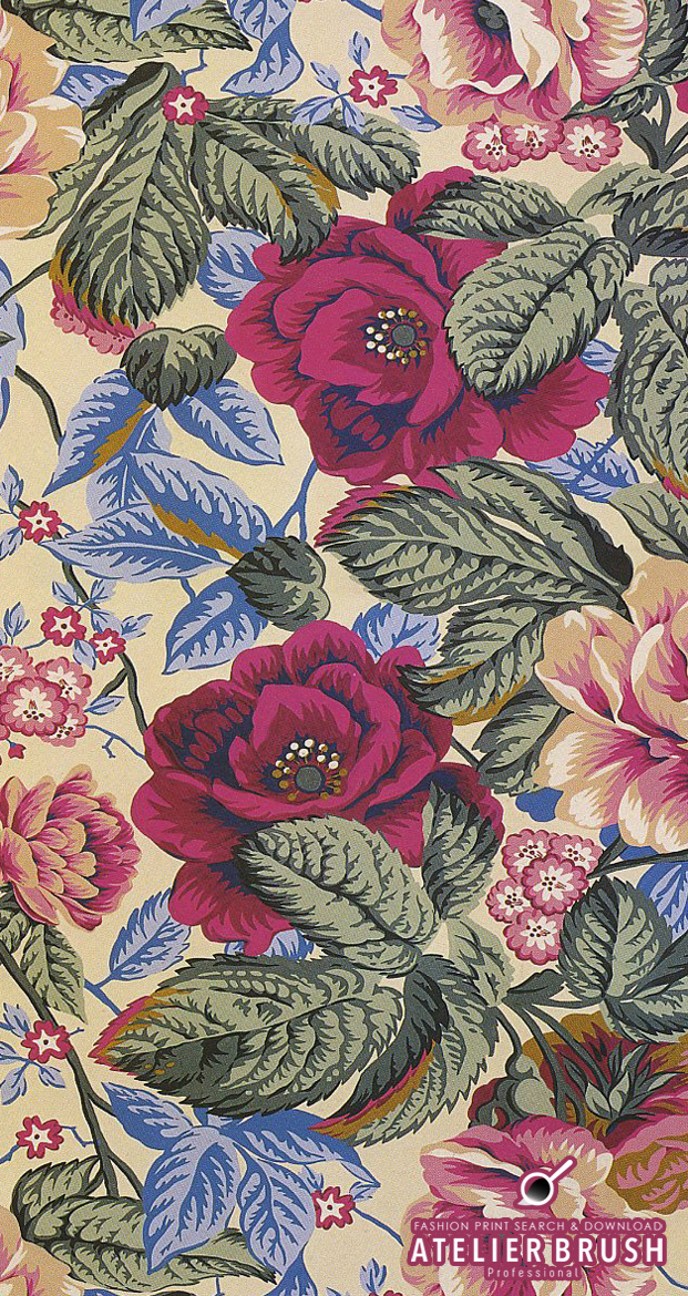textile design allover packed pattern