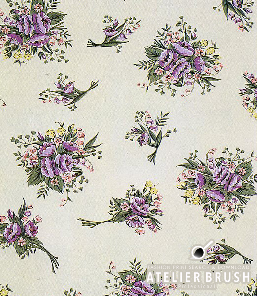 textile design bouquet and nosegay pattern