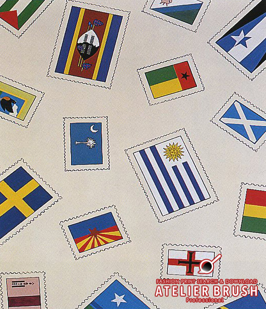 textile design flags pattern