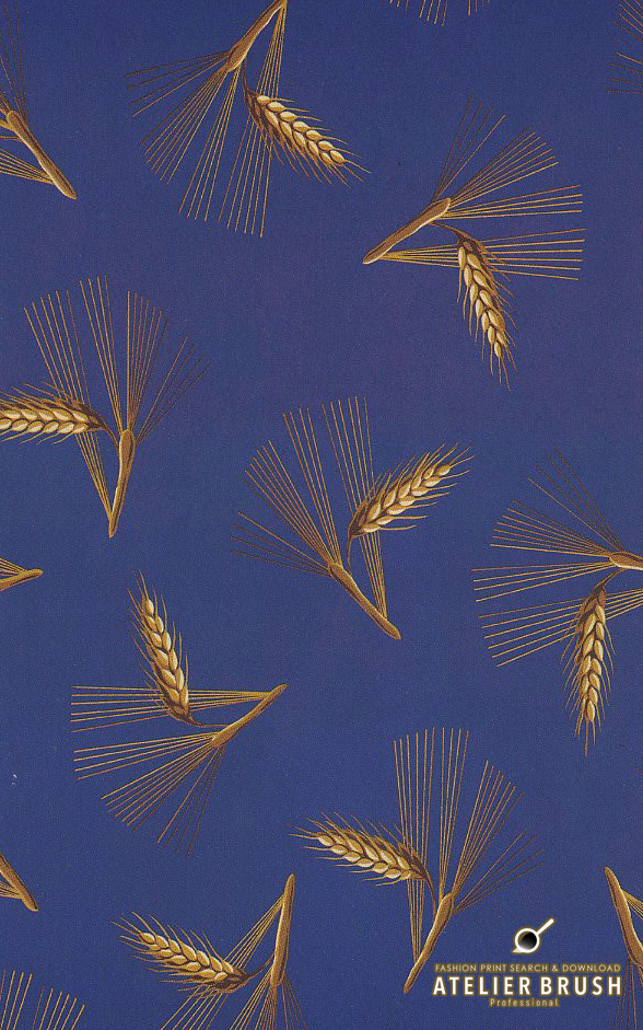 textile design Wheat, Bamboo, Corn pattern